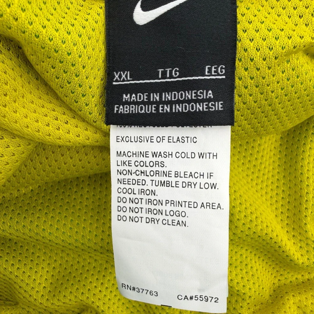 Nike Swim Trunks Men's XXL Teal Yellow Colorblock Stripes NESSB638